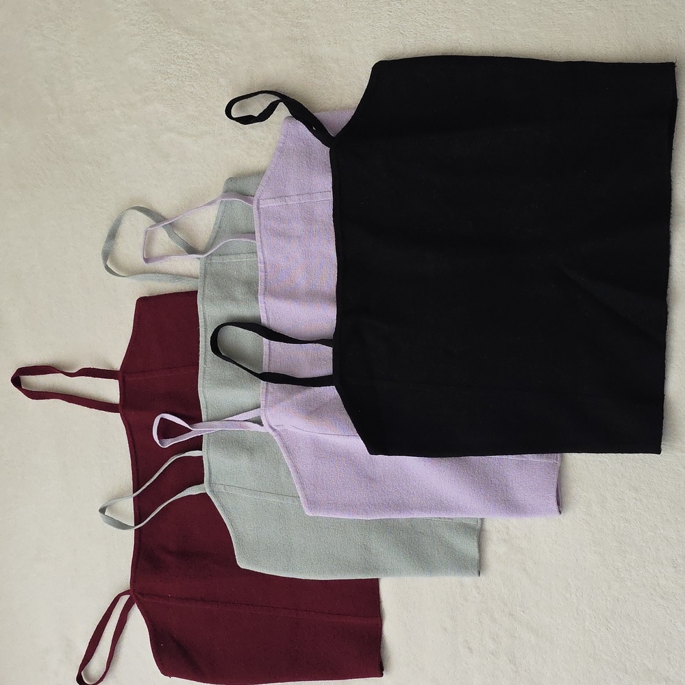 Express Black and Lavender Camisole Set